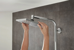 Colonne de douche Hansgrohe Crometta E240 1 jet EcoSmart mitigeur thermostatique Chromé 27281000