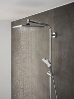 Colonne de douche Hansgrohe Crometta E240 1 jet EcoSmart mitigeur thermostatique Chromé 27281000