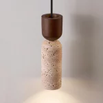 Suspension vintage français wabi-sabi éclairage restaurant authentique