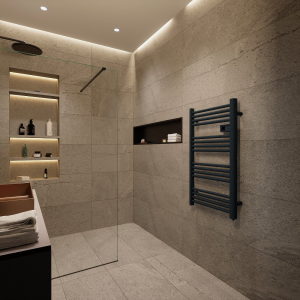 Photo complémentaire : Sèche serviettes électrique 500W, anthracite Ceramia Heat-Line