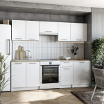 Cuisine Naturel Lila 2,4m design moderne blanc