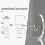 Miroir Salle de Bain Rond LED Anti-Buée Tactile – Éclairage Réglable – Image 10