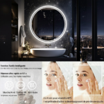 Miroir Salle de Bain Rond LED Anti-Buée Tactile – Éclairage Réglable – Image 9