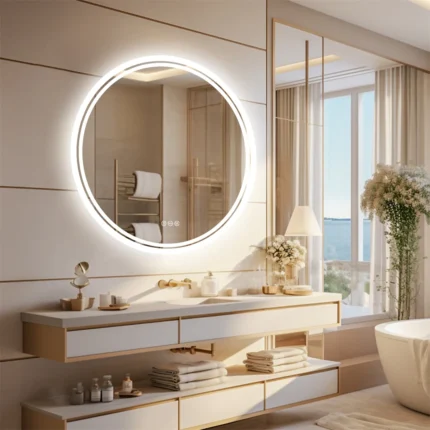 miroir rond LED salle de bain Anti-Buée 80cm/ 60 cm