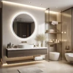 miroir rond LED salle de bain Anti-Buée 80cm/ 60 cm