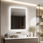 miroir salle de bain LED anti-buée Rectangulaire