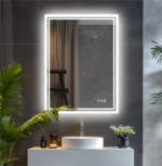 miroir salle de bain LED anti-buée Rectangulaire