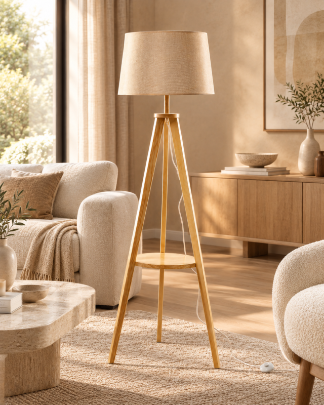 Lampadaire en bambou Ranna