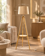 Lampadaire en bambou Ranna messures
