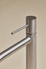 Ensemble Meuble Salle de Bain Suspendu 100 cm avec Miroir LED & Robinet Gris Brossé – Maelen
