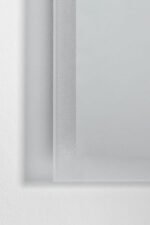 Miroir mural rectangulaire 100 cm pour salle de bain avec lumière LED et anti-buée- Riben – Image 10