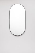 Miroir mural ovale 50x100 cm pour salle de bain avec lumière LED et anti-buée- ASTRO – Image 10