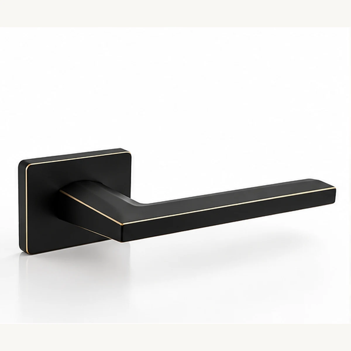 Poignée de porte Kuchinox Libia II noir et doré K2L_700A — vue produit