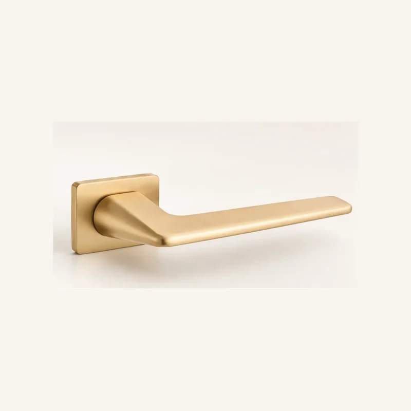 Poignée de porte Kuchinox Recta doré brossé KRT_G00A, vue produit