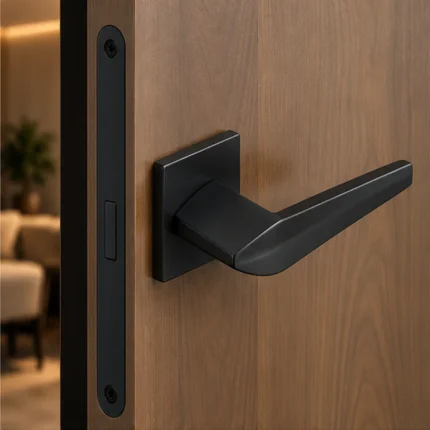 Poignée de porte Kuchinox Verlano noir mat — vue 2