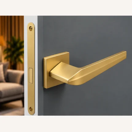 Poignée de porte Kuchinox Verlano doré brossé — vue 2