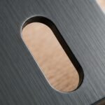 Rosace à clé Kuchinox LP2 graphite – détail finition