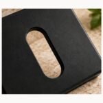 Rosace de serrure à clé Kuchinox LP2 Noir – détail de finition