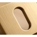 Rosace à clé Kuchinox LP2 doré brossé – détail finition
