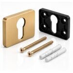 Rosace pour cylindre Kuchinox LP2 doré brossé – accessoires illustratifs
